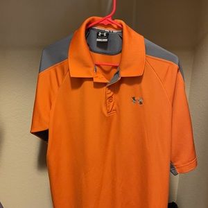 Lg Orange Under Armour Golf Shirt